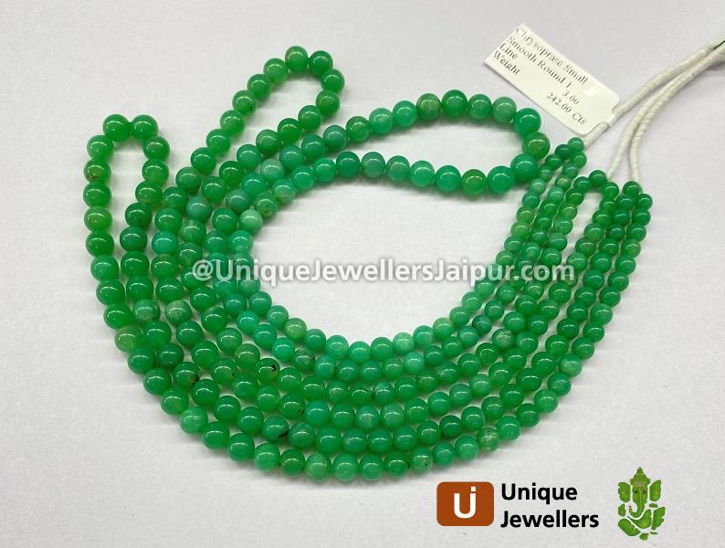 Chrysoprase Smooth Round Ball Beads